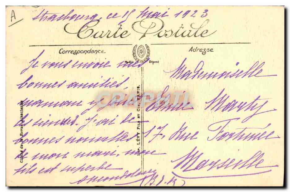 CPA Folklore Alsace Scenes et types — Back