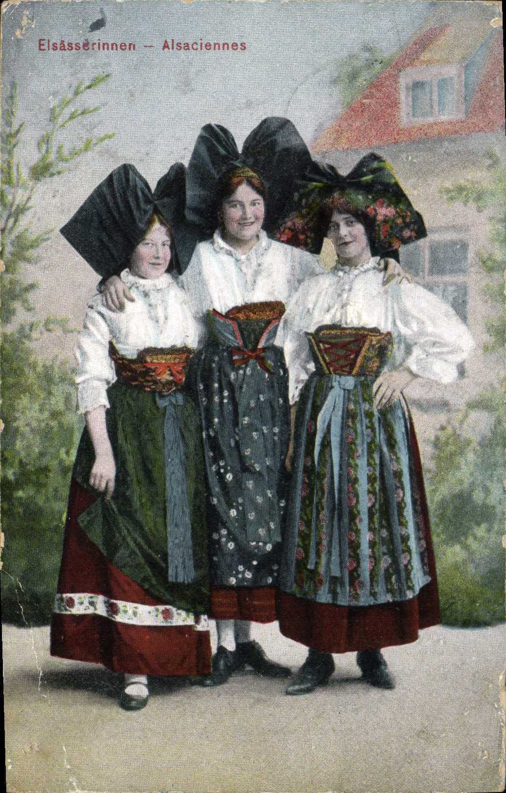 CPA Folklore Alsace Alsaciennes 