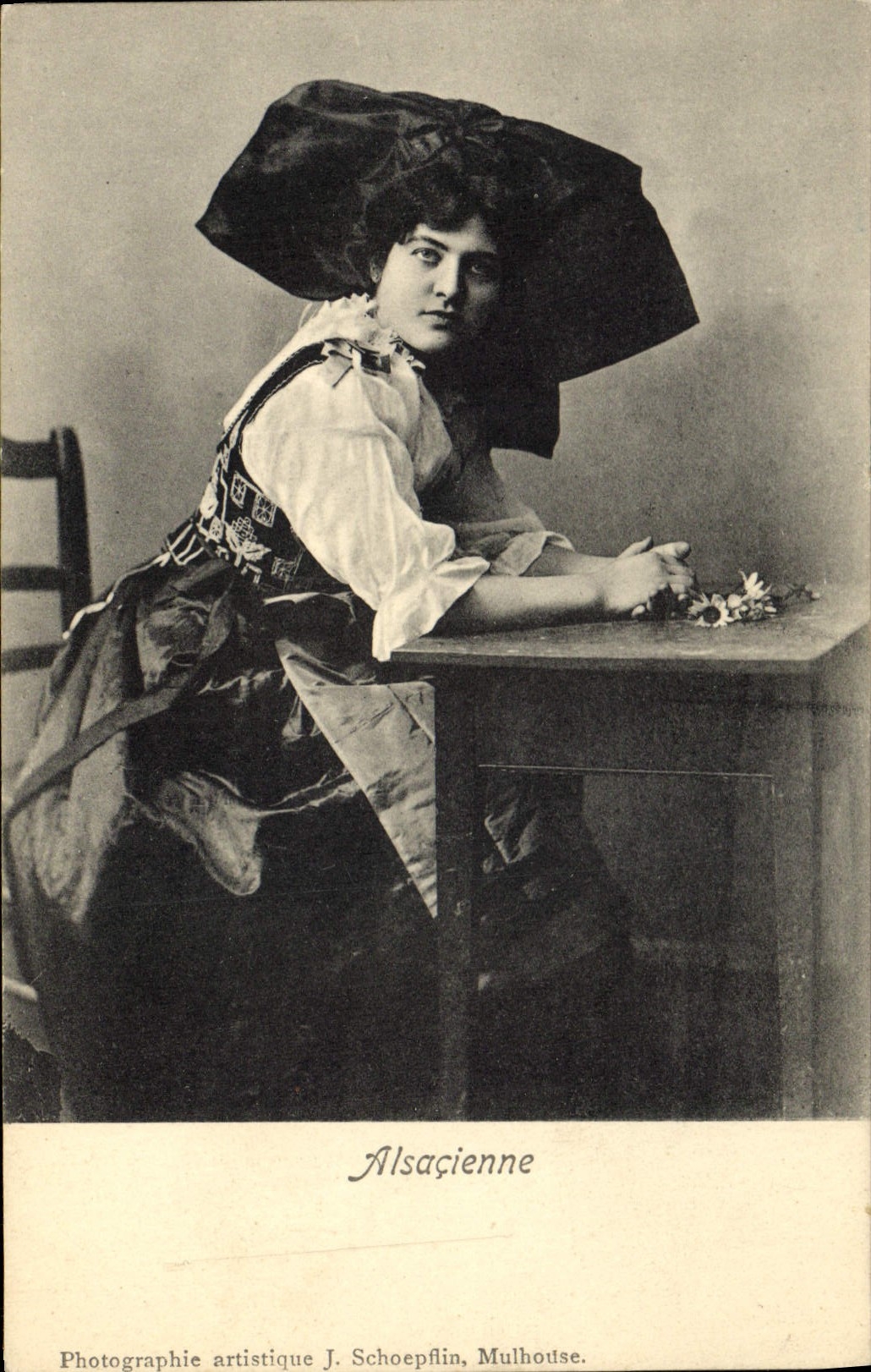 CPA Folklore Alsace Alsacienne