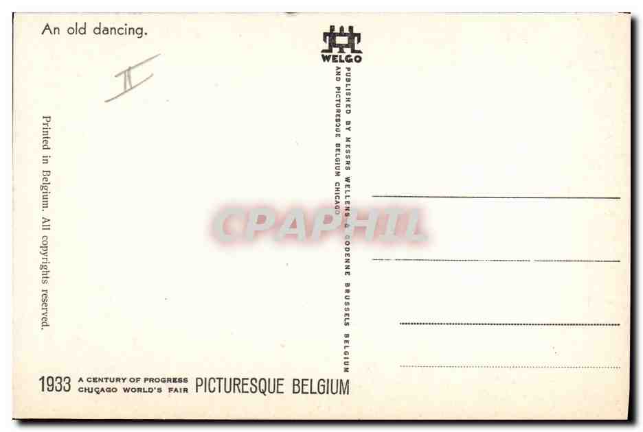 Danse ancienne — scène de rue — Jean Drafts — Verso