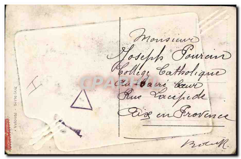 CPA Fantaisie Fleurs  — Verso