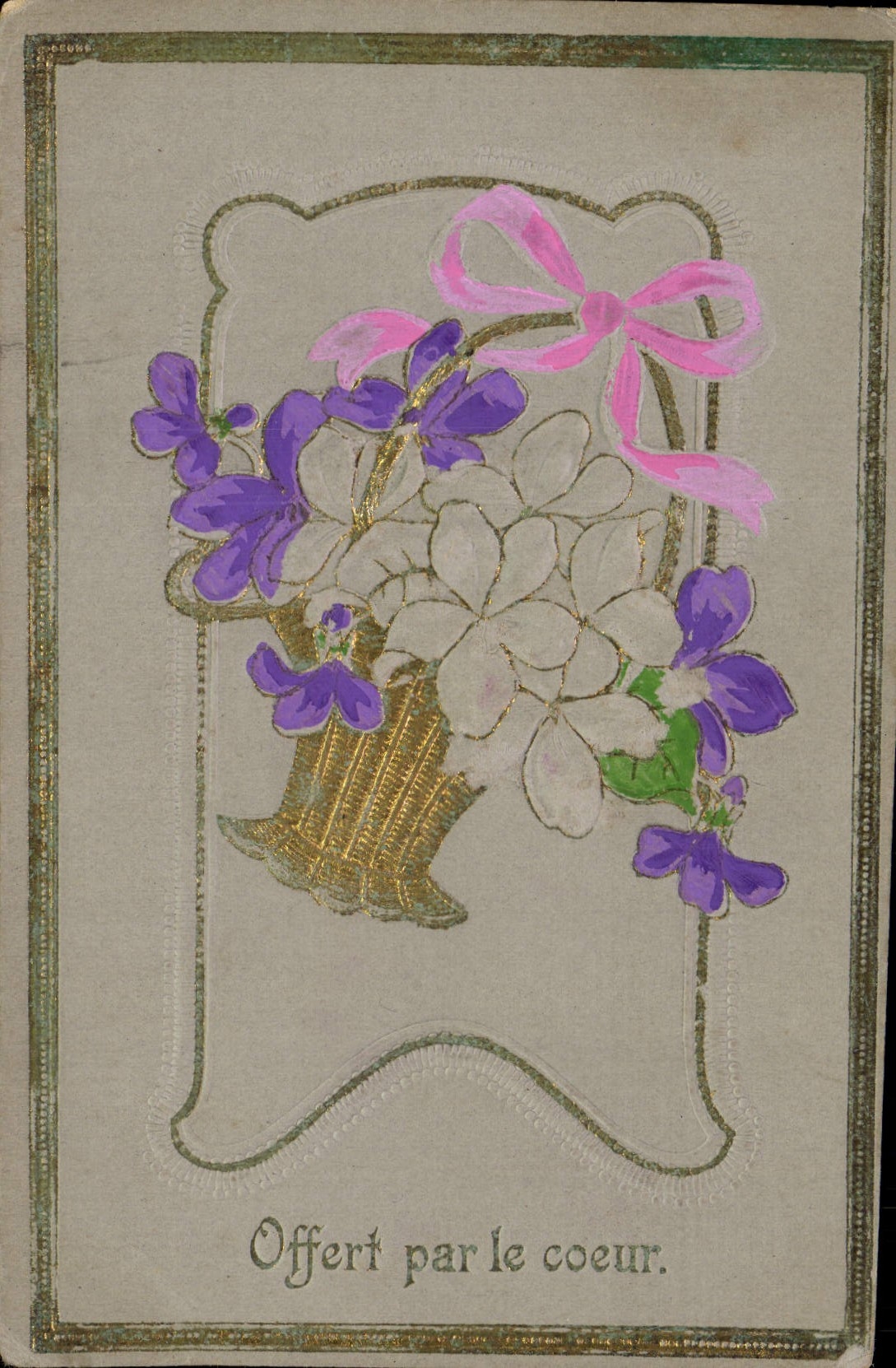 CPA Fantaisie Fleurs 