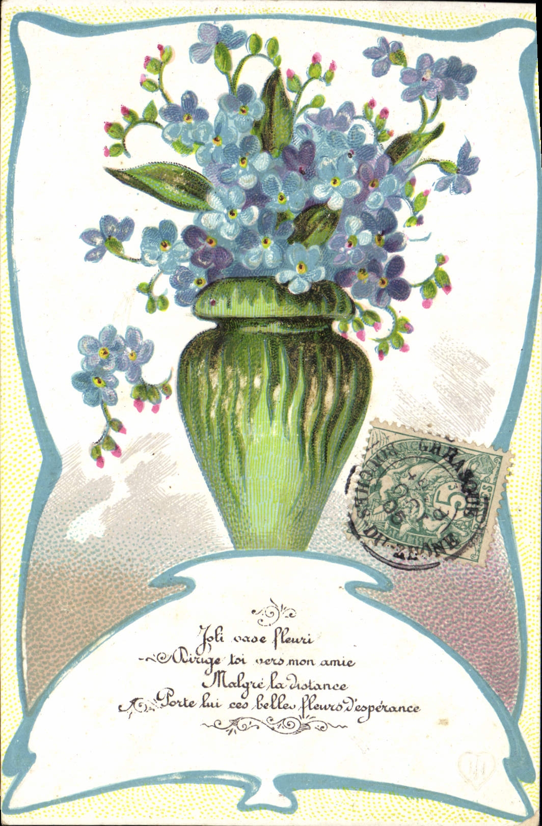 CPA Fantaisie Fleurs 