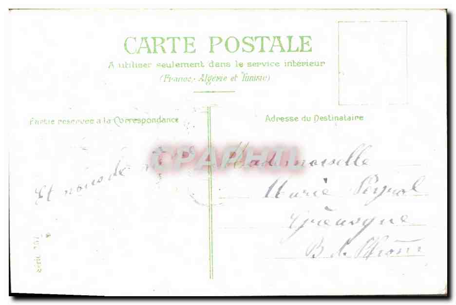 CPA Fantaisie Fleurs  — Rückseite
