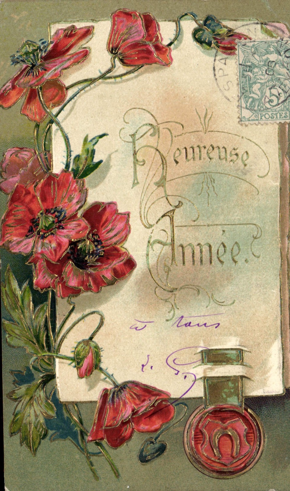 CPA Fantaisie Fleurs 