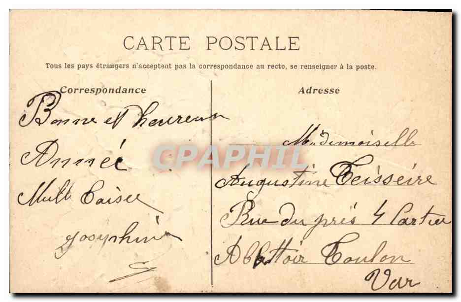 Fleurs roses — Bonheur et Prospérité — éditeur non visible — Rückseite