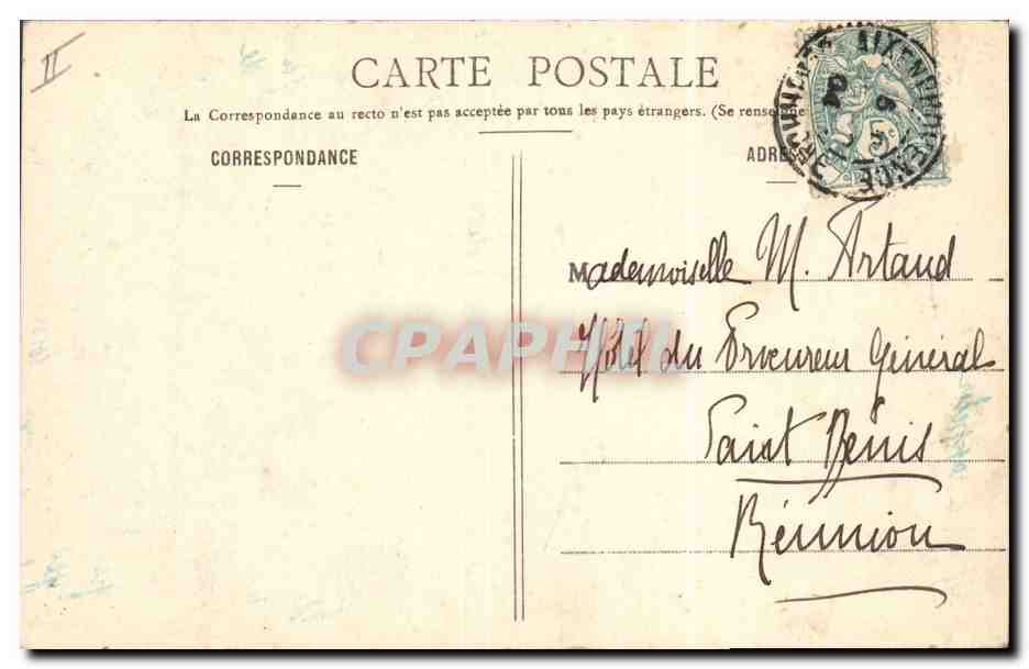 CPA Fantaisie Enfant Mort Bonne annee 1904 — Rückseite