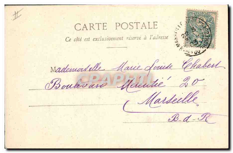 CPA Fantaisie Enfant Souvenirs de jeunesse — Rückseite