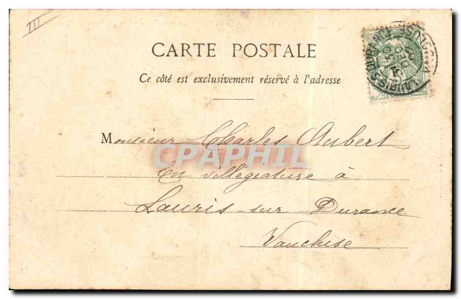 Kindheit und Weisheit — religiöse Szene — Verlag: FÉAIRE, Serie 1902-1903 — Rückseite
