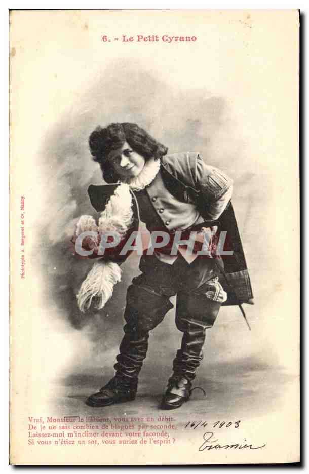 CPA Fantaisie Enfant Le petit Cyrano