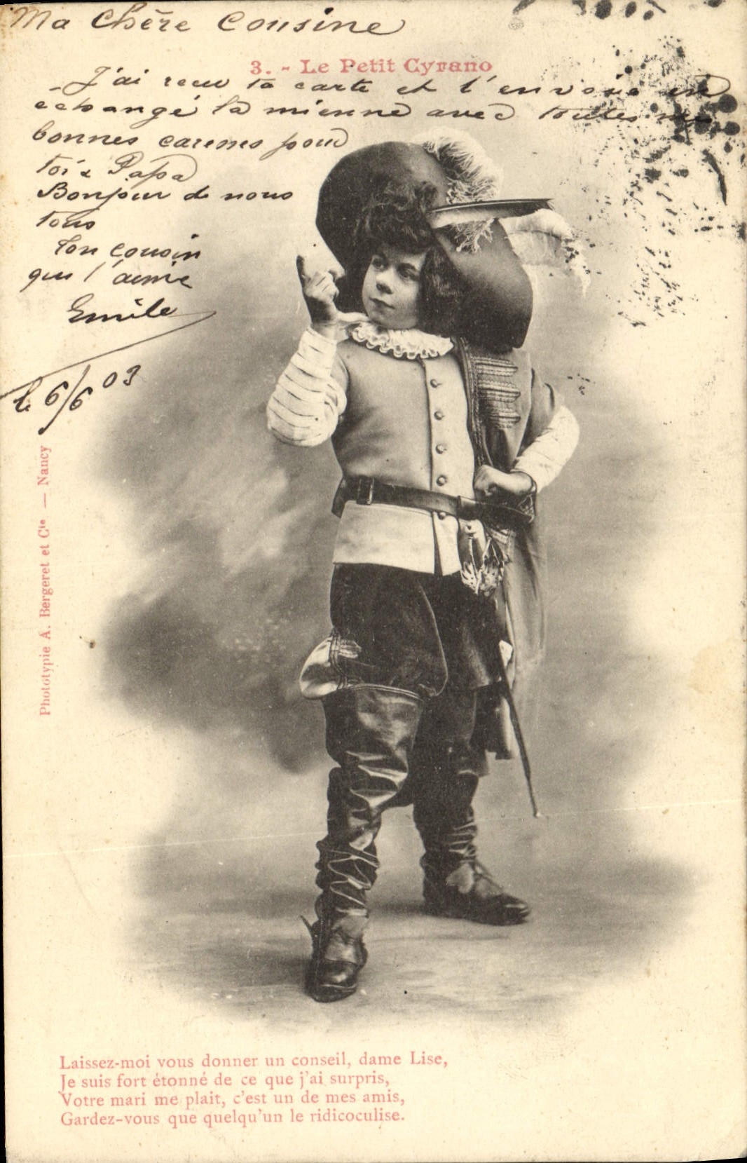 Le Petit Cyrano — Phototype A. Bergeret et Cie, Nancy — n°3