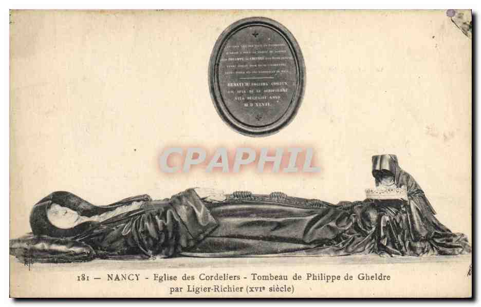 CPA Nancy Eglise des Cordeliers Tombeau de Philippe de Gheldre par Ligier Richier