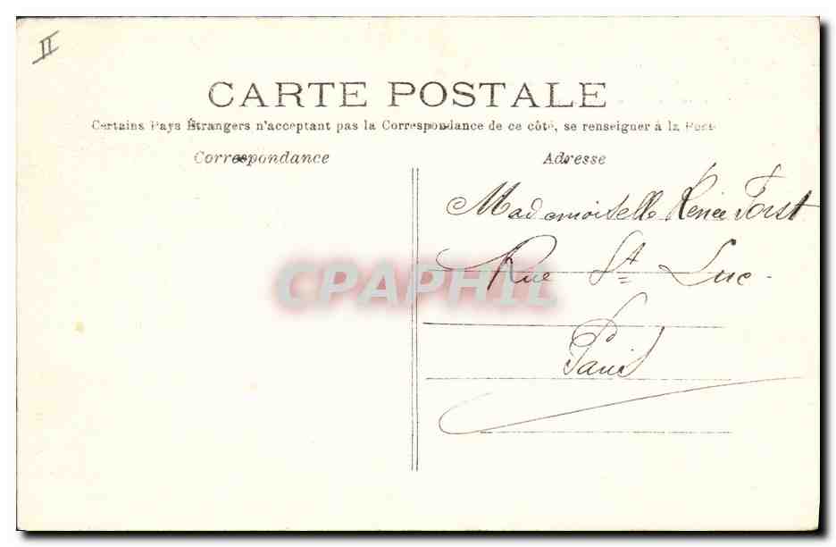 CPA Environs de Paris Drancy Tombeau de Madame de Ladoucette dans le parc du chateau — Rückseite