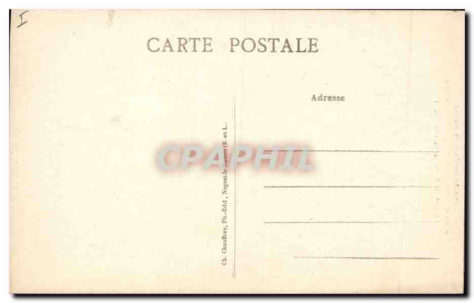 CPA Nogent le Rotrou Tombeau du Duc et de la Duchesse de Sully  — Rückseite