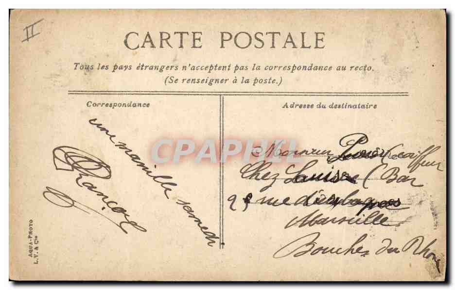 CPA Militaria Avignon La caserne du genie  — Rückseite