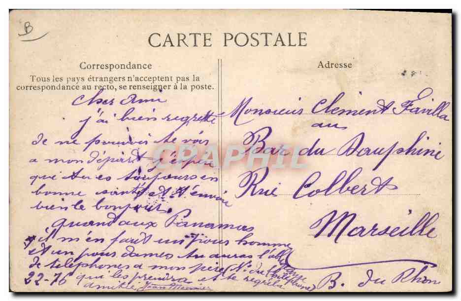 CPA Militaria Travaux du Genie Construction d'une passerelle sur pilotis — Rückseite