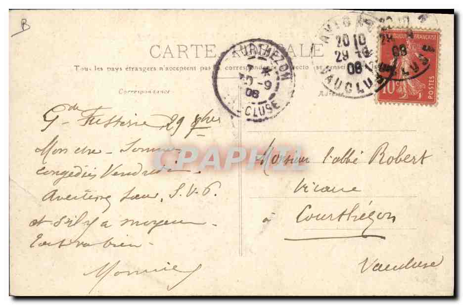 CPA Militaria Avignon Pont sur le Rhone par le 7eme Genie Avant la parade — Rückseite
