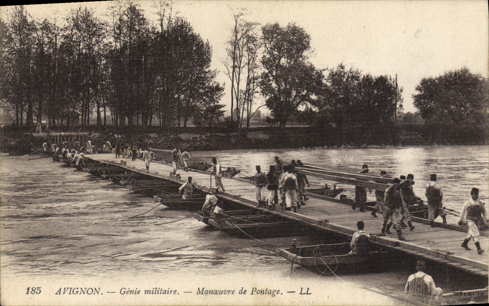 Avignon — Génie militaire — Manœuvre de Pontage — LL