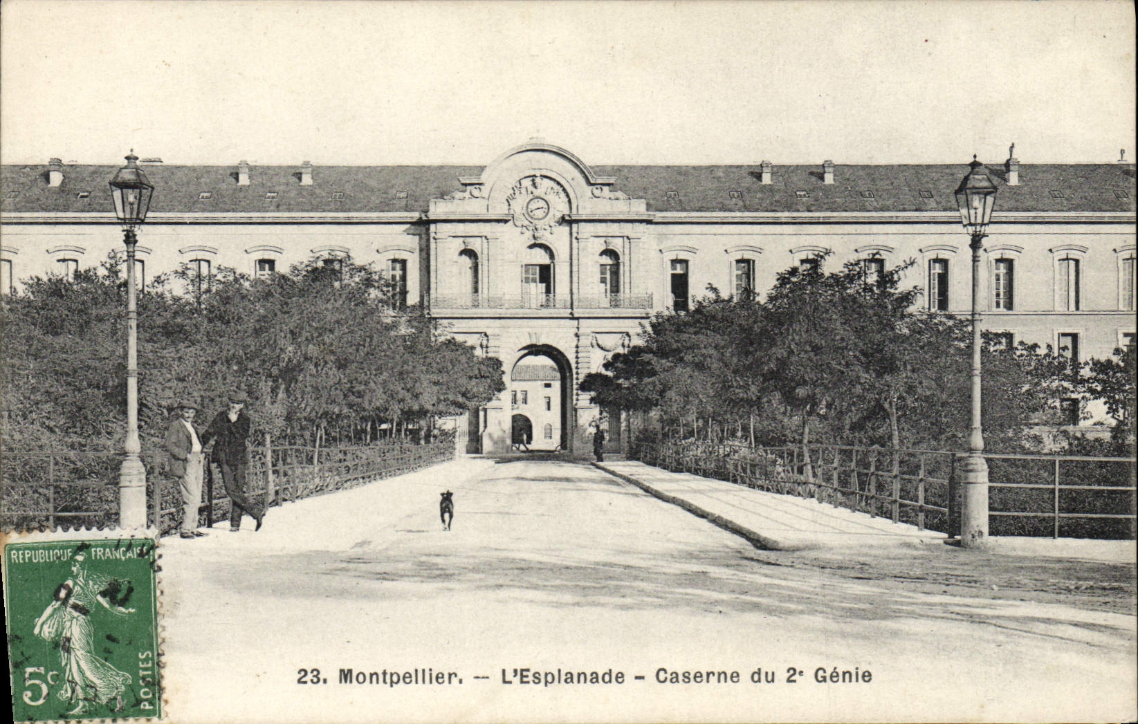 Montpellier — L'Esplanade — Caserne du 2e Génie