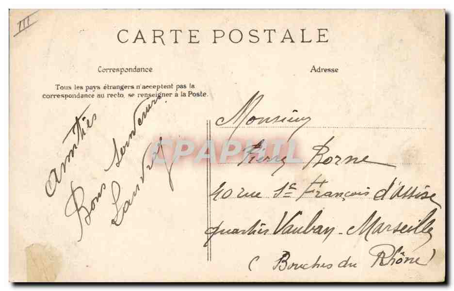 Versailles — École d'Artillerie et du Génie — E. L. D. — Reverso