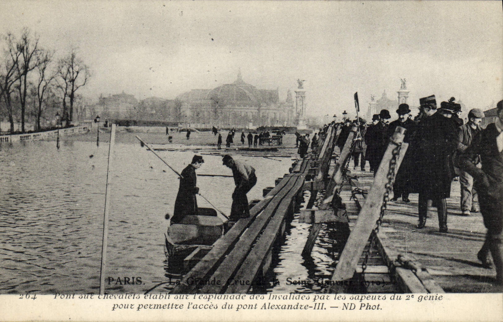 Parigi — La Grande Croisée della Senna (Gennaio 1910) — ND Fot. n°264