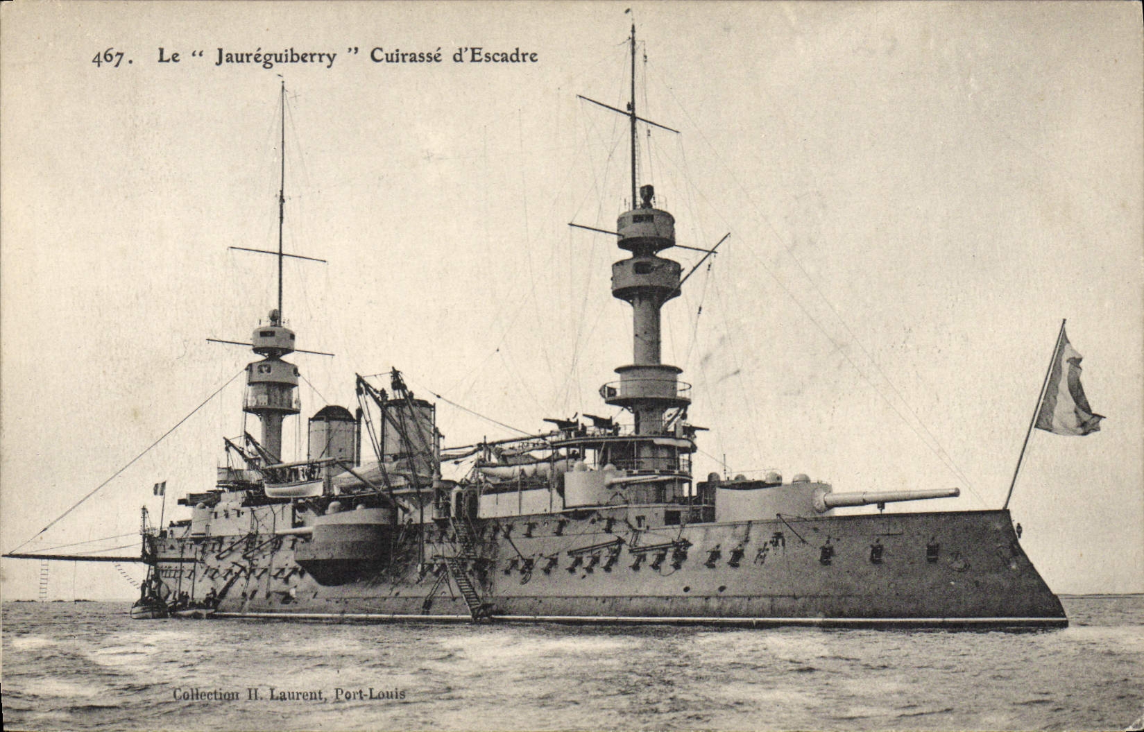 Le "Jauréguiberry" Cuirassé d'Escadre — Collection H. Laurent, Port-Louis