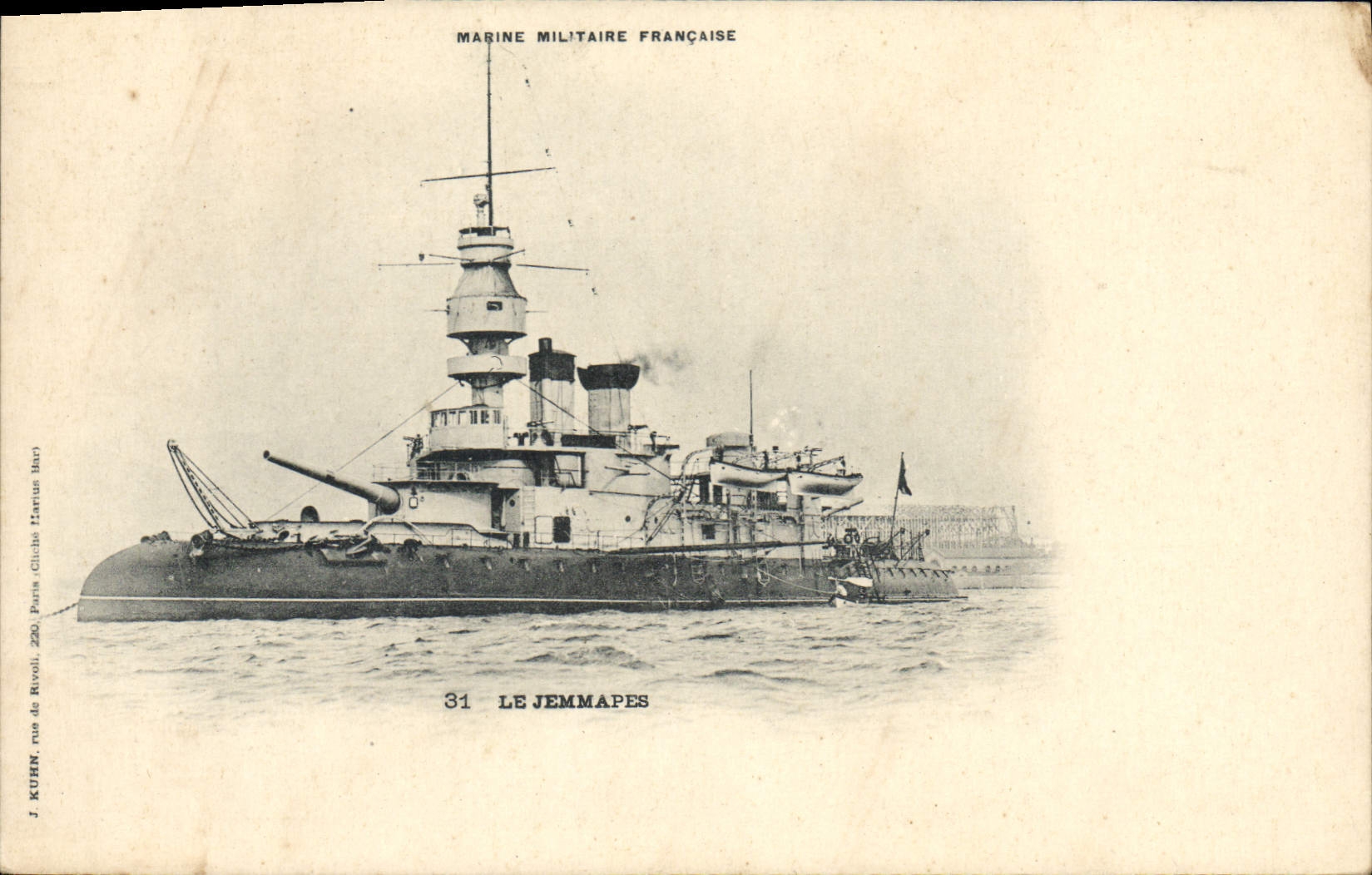 CPA Bateau Le Jemmapes