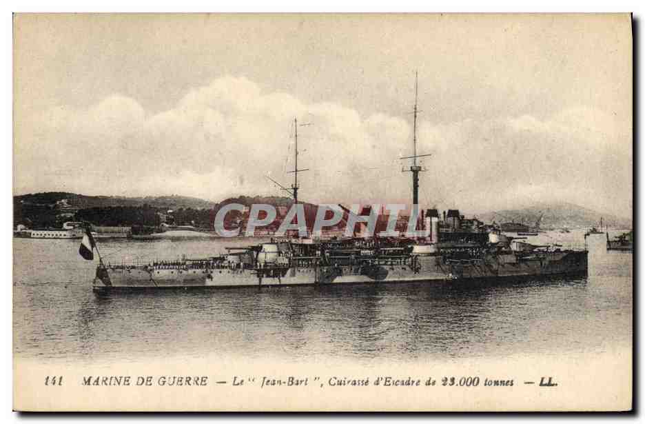 Le "Jean-Bart", Cuirassé d'Écadre de 23.000 tonnes — LL. — N° 141