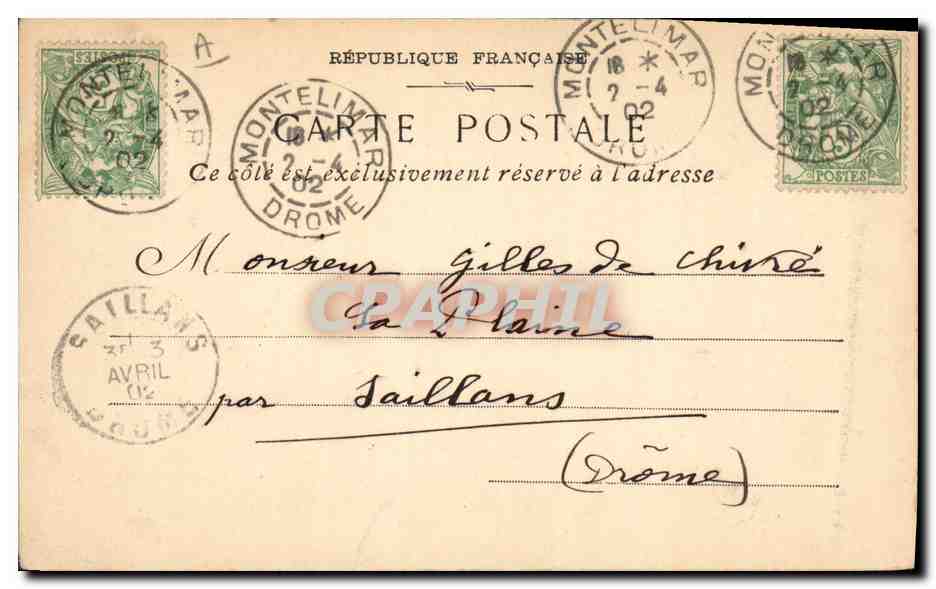 CPA Bateau Le Jaureguiberry — Verso