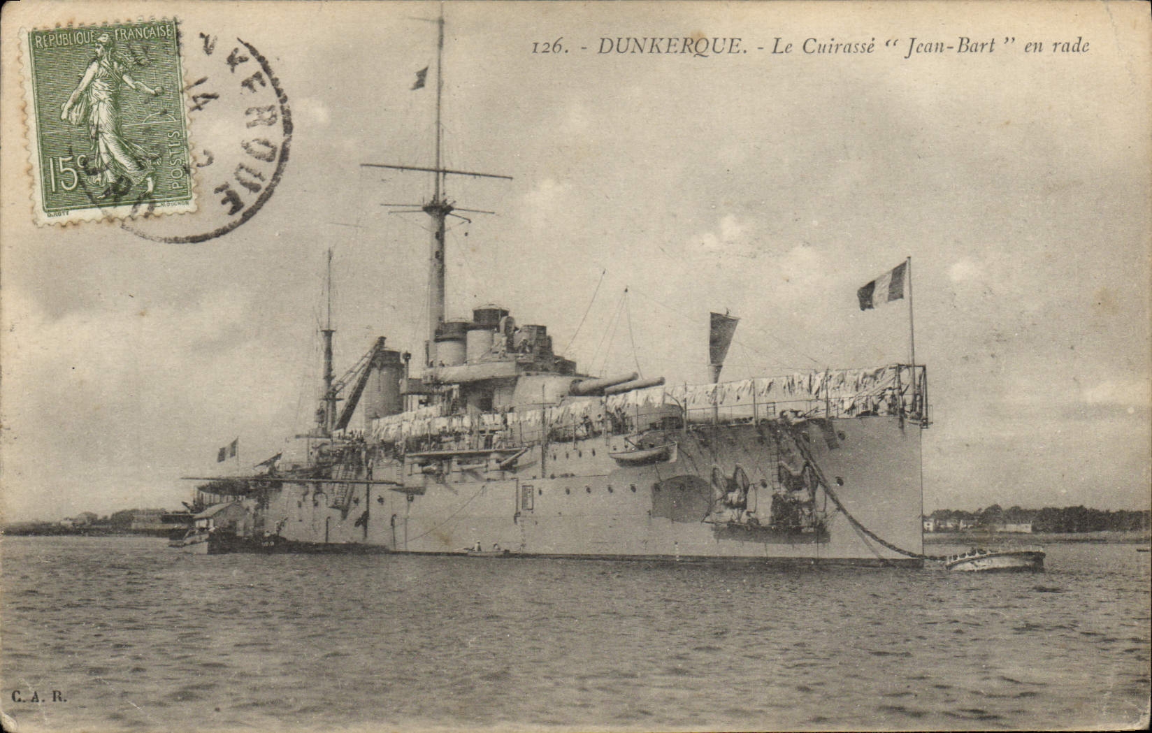 Dunkerque — Le Cuirassé "Jean-Bart" en rade — G.A.R. n°126