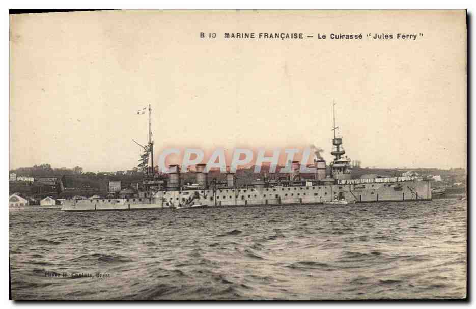 CPA Bateau Le cuirasse Jules Ferry