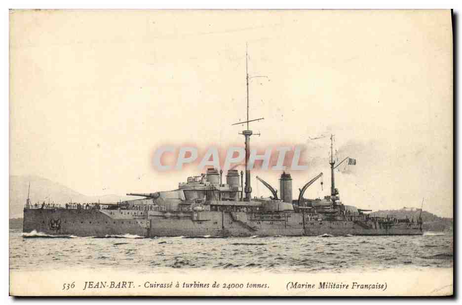 CPA Bateau Jean Bart Cuirasse a turbines 