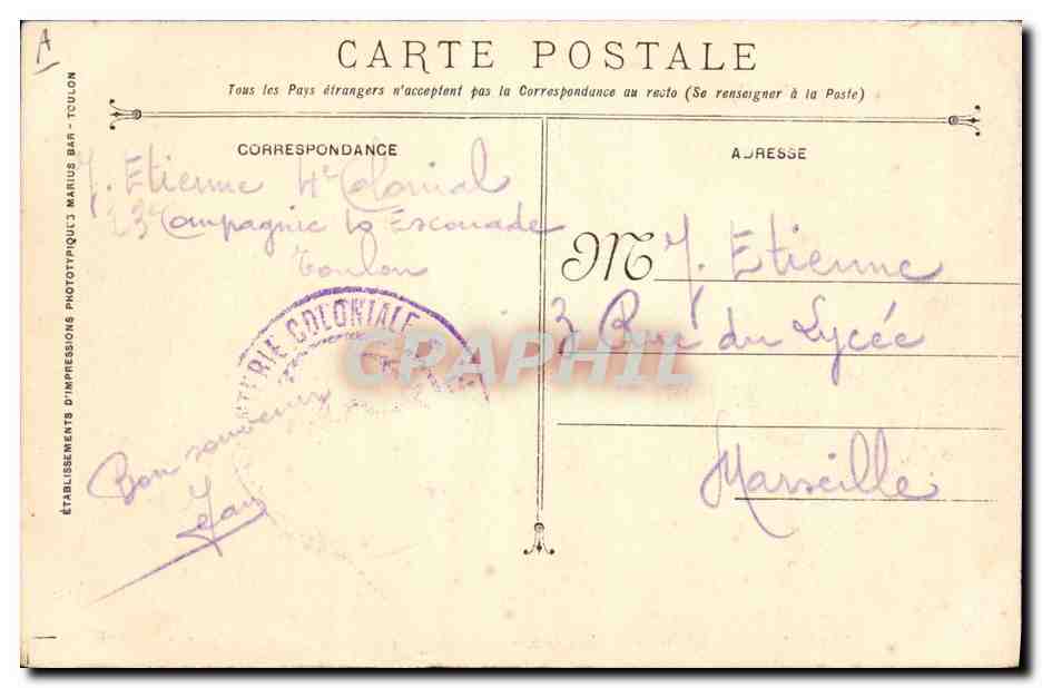 CPA Bateau Jean Bart Cuirasse a turbines  — Verso