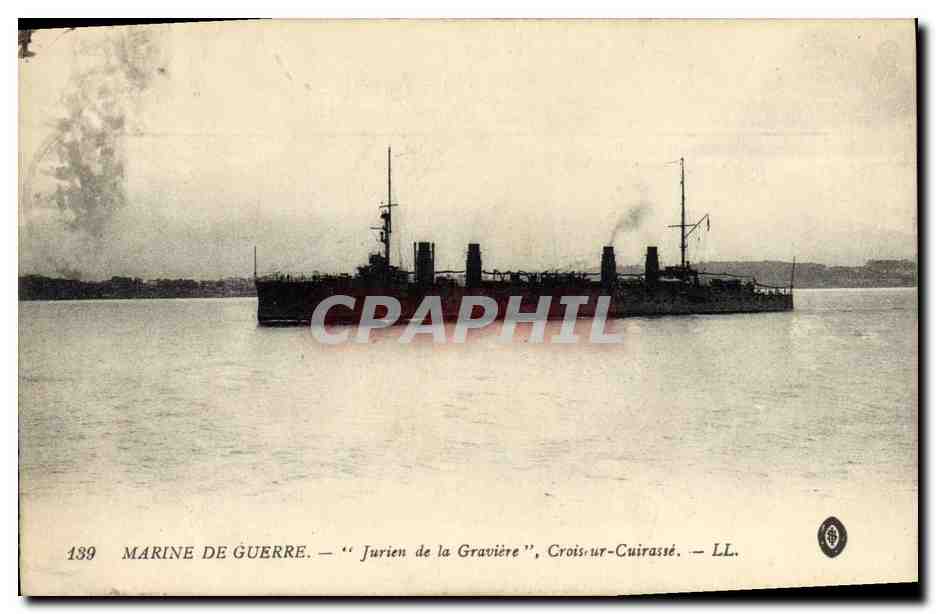 Marine de Guerre — 'Jurien de la Gravière', Croiseur-Cuirassé — LL. — N°139