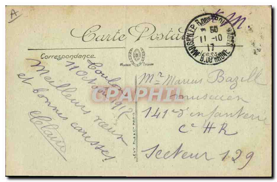CPA Bateau Le Jaureguiberry 2eme Escadre — Verso