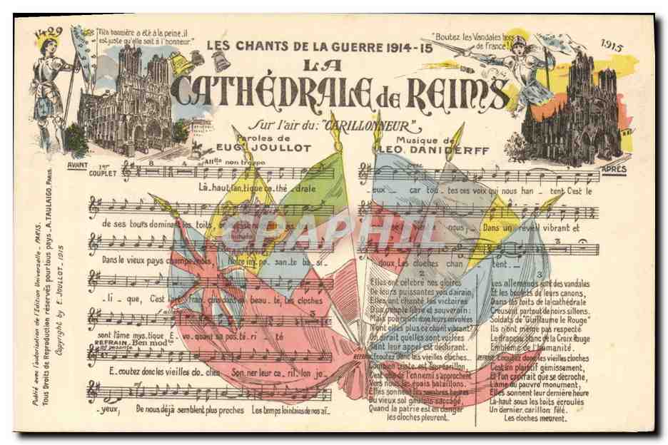 CPA Cathedrale de Reims Jeanne d'Arc Eugene Joullot Daniderff