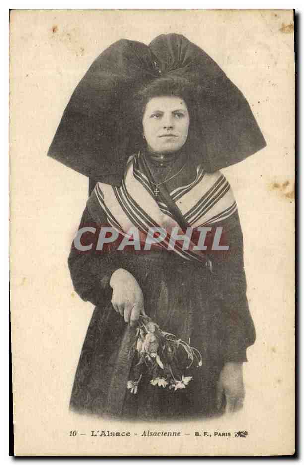 CPA Folklore Alsace Alsacienne