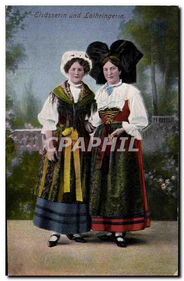 CPA Folklore Alsace 