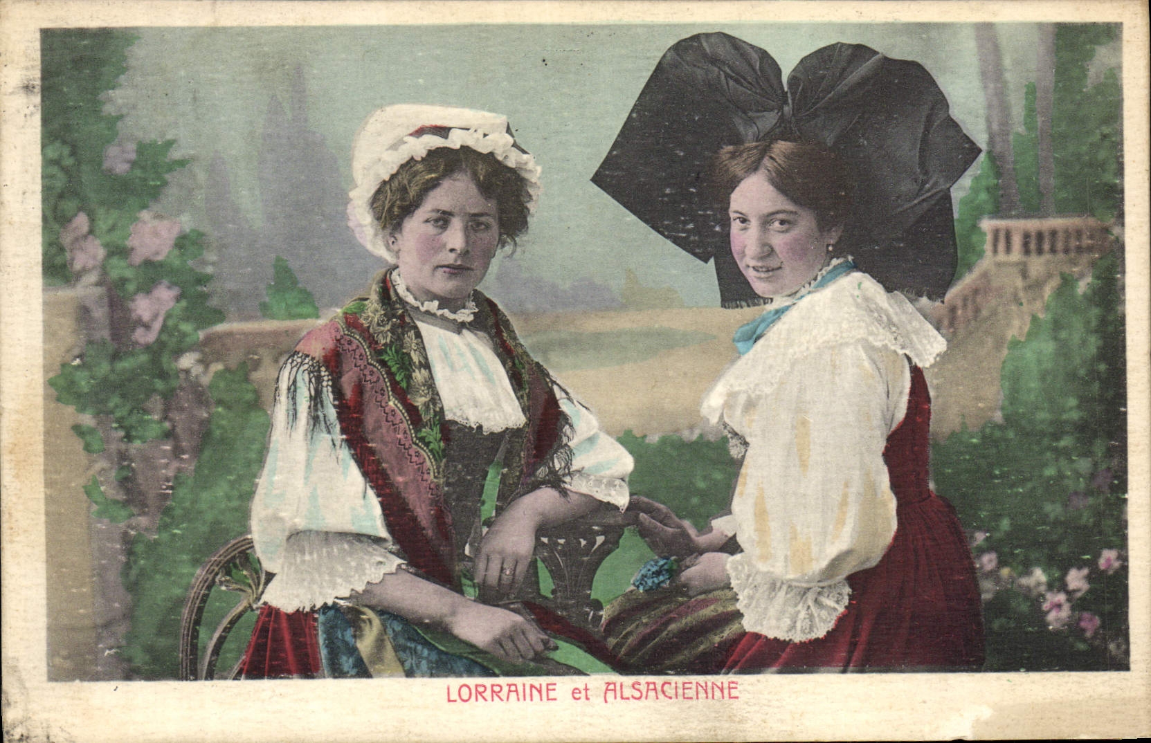 CPA Folklore Alsace Lorraine et Alsacienne
