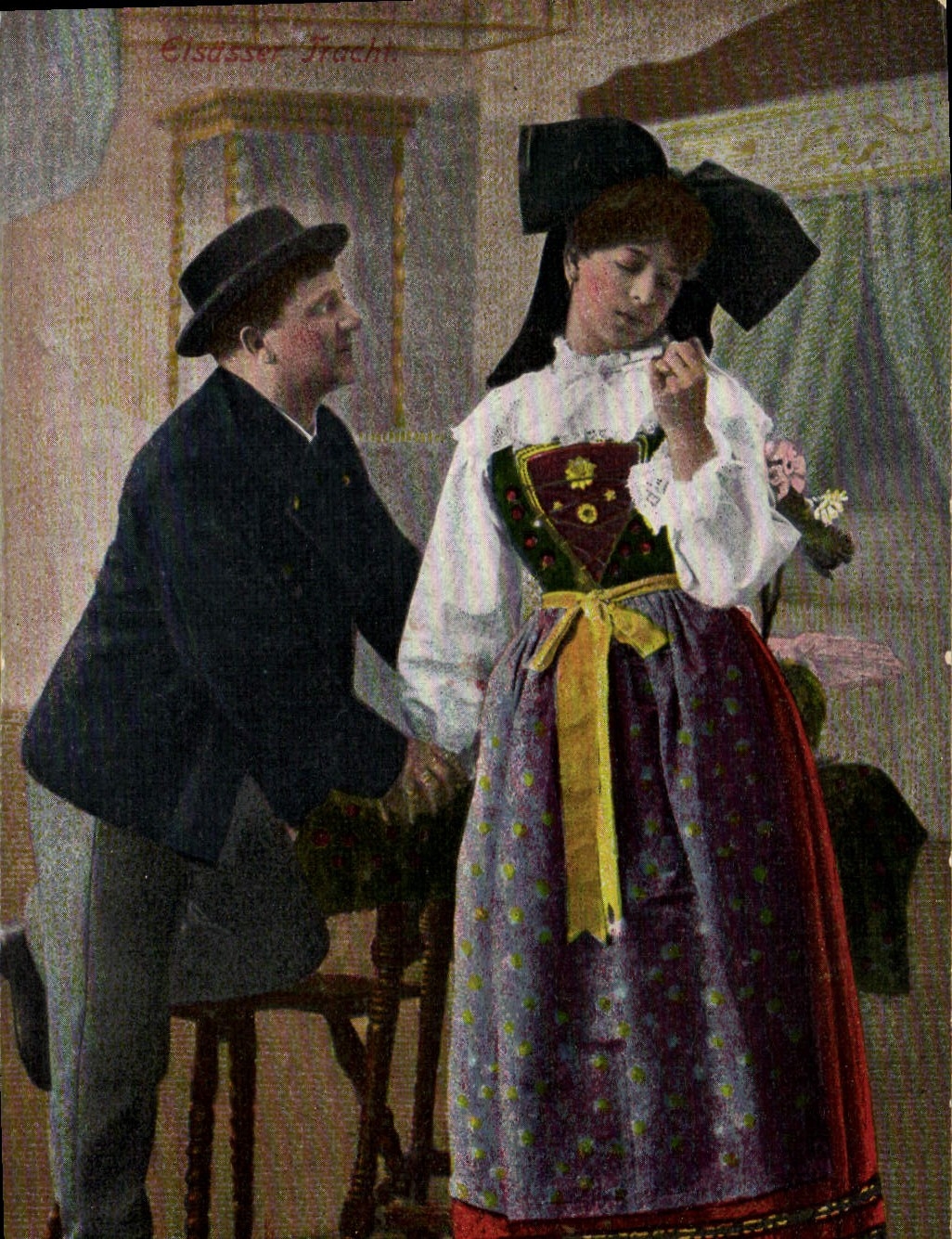CPA Folklore Alsace 