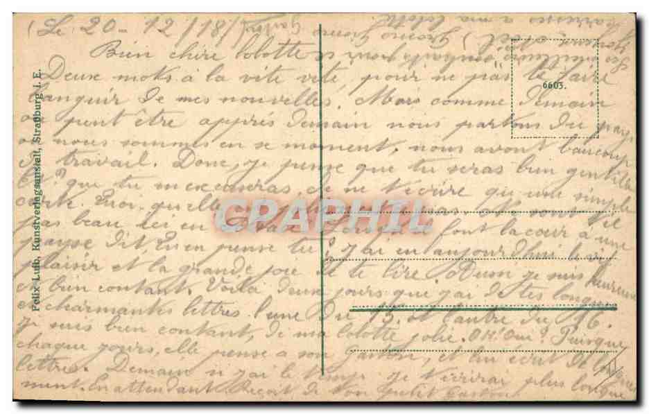 CPA Folklore Alsace  — Verso