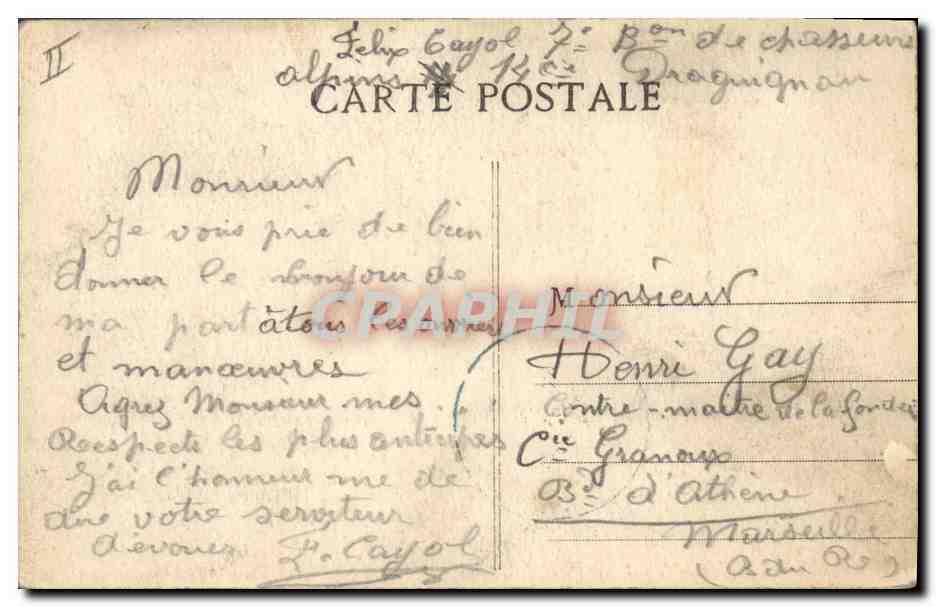 CPA Folklore Alsace  — Verso