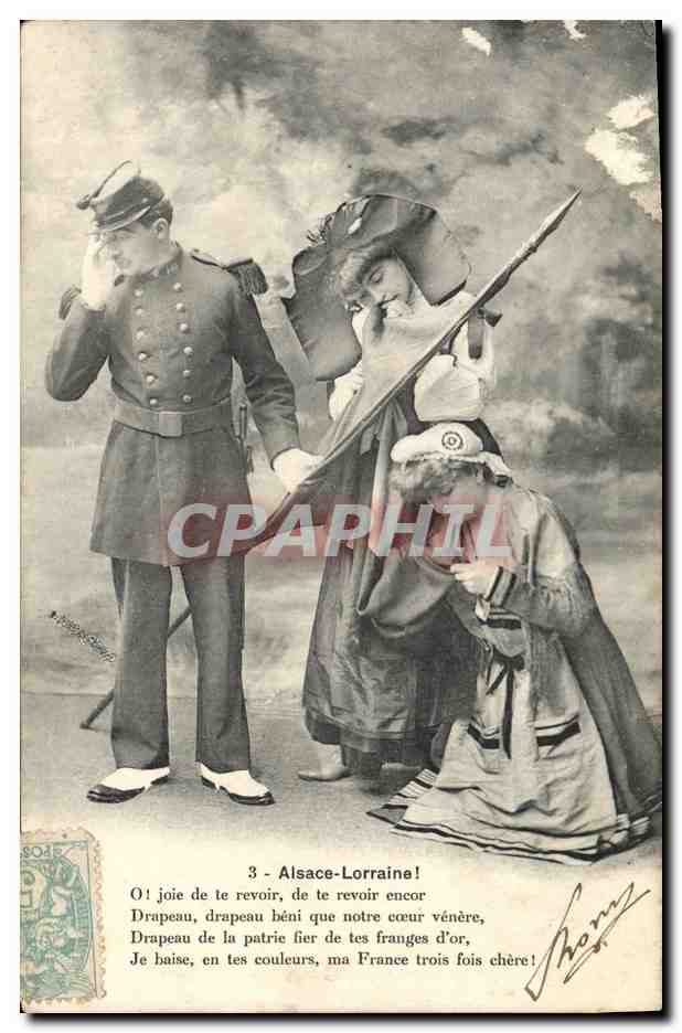 CPA Folklore Alsace Lorraine