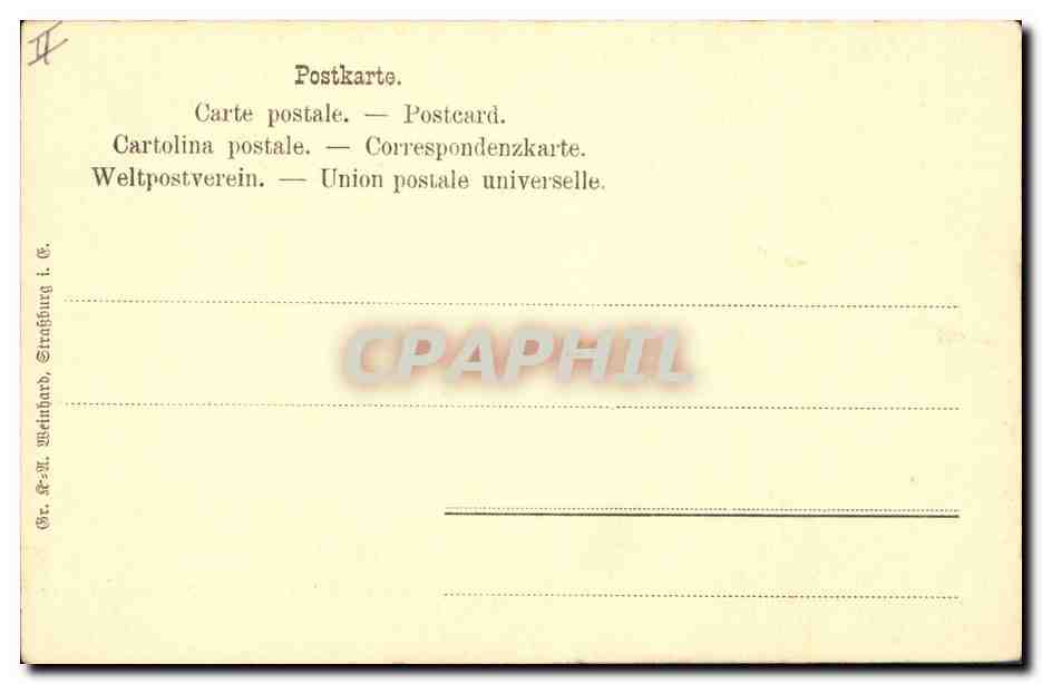 Alsacienne — Elsässerin — éditeur Gr. F.-M. Weithard, Straßburg — Reverso