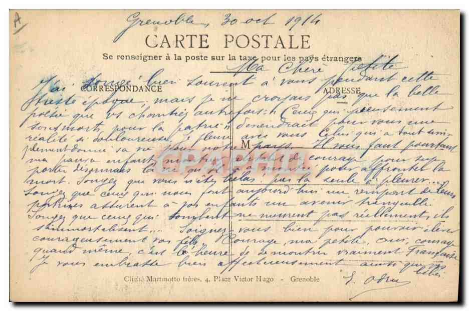 CPA Folklore Alsace  — Verso