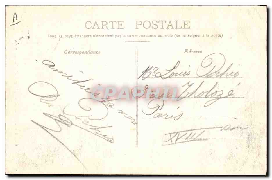 CPA Folklore Alsace Veritable costume d'Alsacienne — Verso