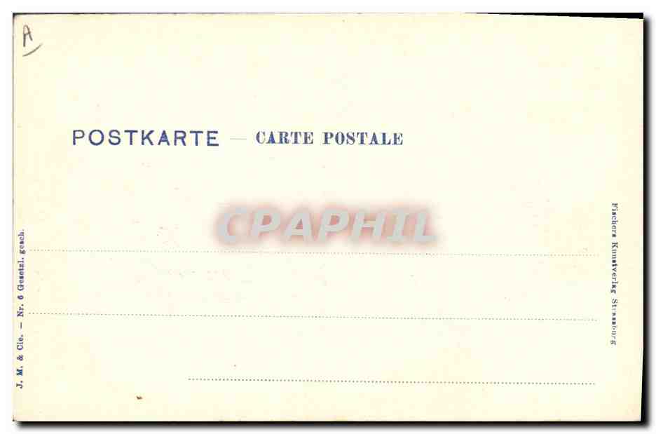 CPA Folklore Alsace Alsacienne — Verso