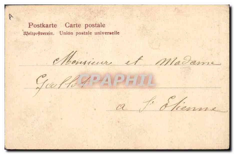 CPA Folklore Alsace Alsacienne — Verso
