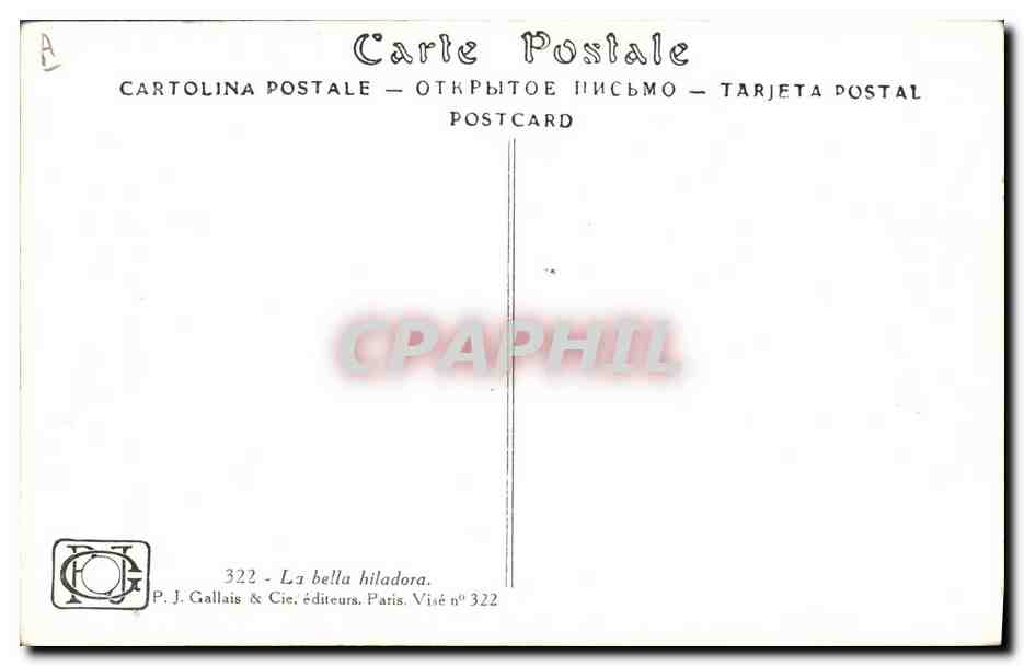 CPA Folklore Alsace La jolie fileuse The pretty wool spinner Enfant — Verso