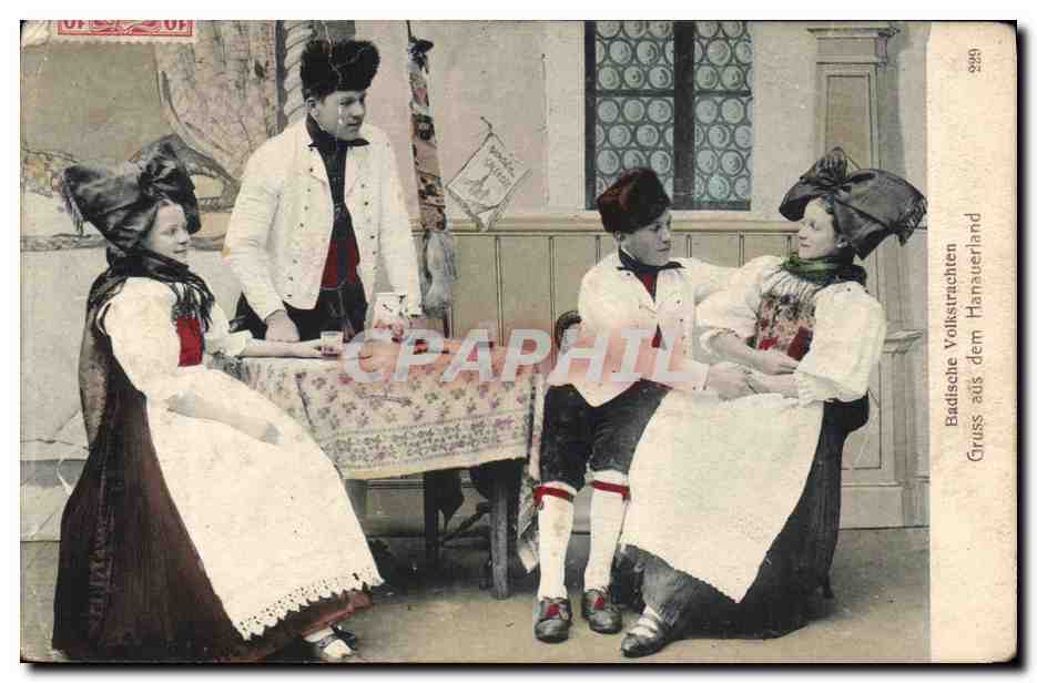 CPA Folklore Alsace 